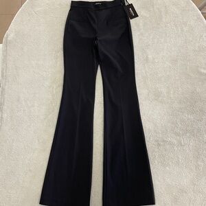 Black High Waist Flare Pants Size 0 (long/ tall)